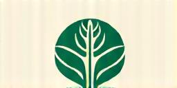 日本の主要な植物園を代表する、様式化された植物のロゴ。