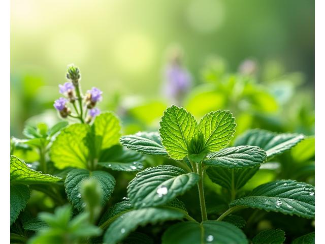 セラピー効果のあるハーブと植物のクローズアップ
