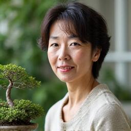 日本の高山植物専門家、斎藤博子氏の肖像。
